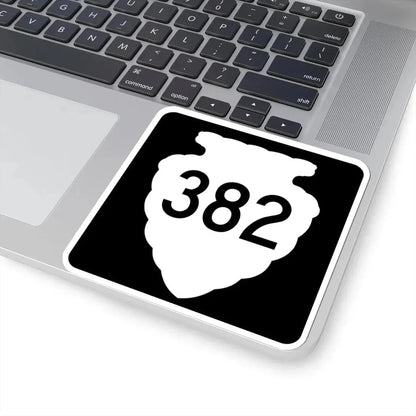 MT-sec-382 (Montana) (Road Sign) STICKER Vinyl Kiss-Cut Decal - The Sticker Space