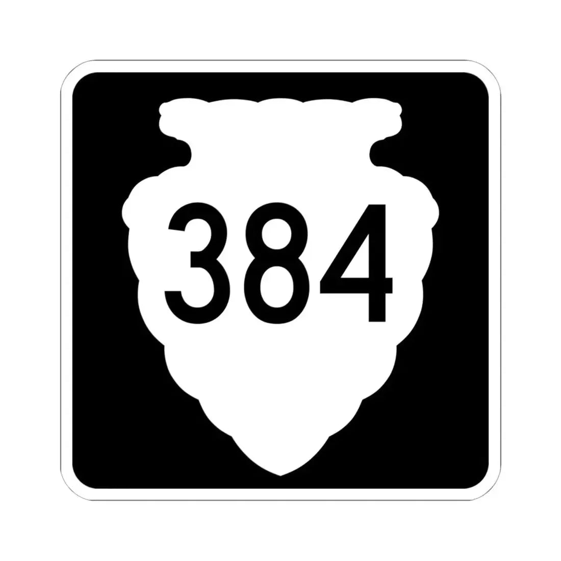 MT-sec-384 (Montana) (Road Sign) STICKER Vinyl Kiss-Cut Decal 6 Inch White - The Sticker Space
