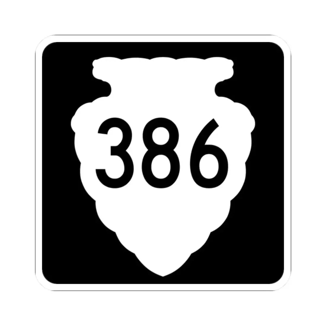 MT-sec-386 (Montana) (Road Sign) STICKER Vinyl Kiss-Cut Decal 2 Inch White - The Sticker Space