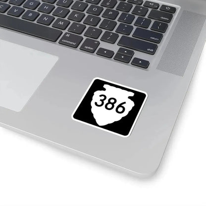 MT-sec-386 (Montana) (Road Sign) STICKER Vinyl Kiss-Cut Decal - The Sticker Space