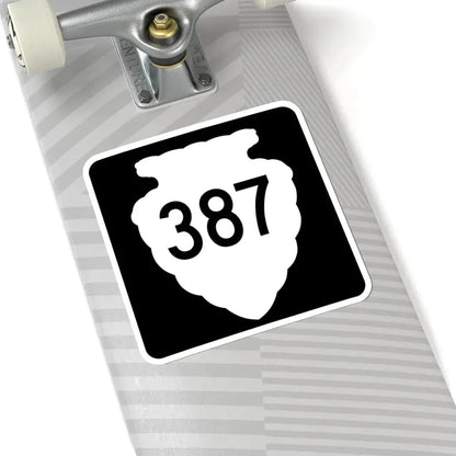 MT-sec-387 (Montana) (Road Sign) STICKER Vinyl Kiss-Cut Decal - The Sticker Space