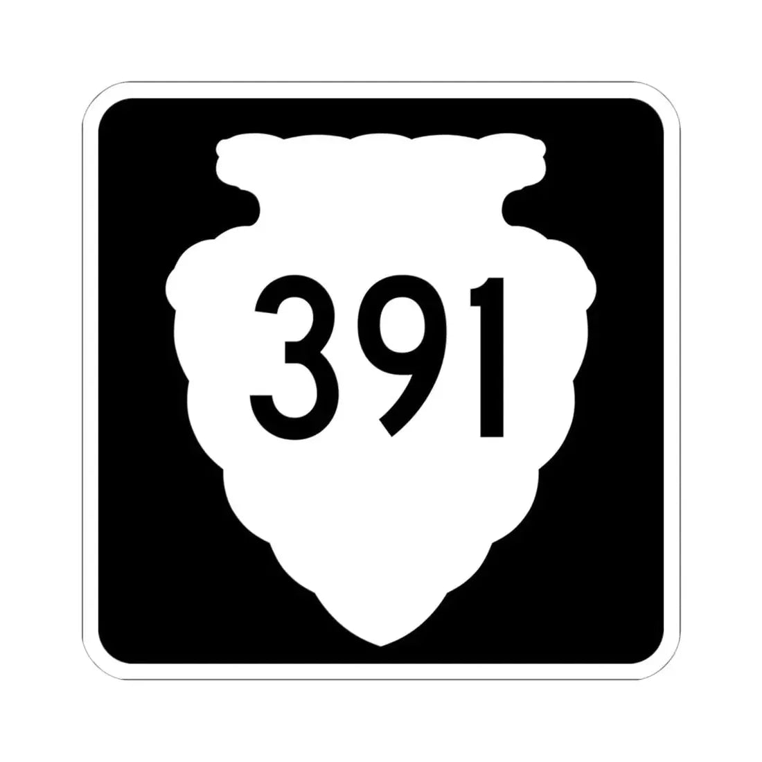 MT-sec-391 (Montana) (Road Sign) STICKER Vinyl Kiss-Cut Decal 6 Inch White - The Sticker Space
