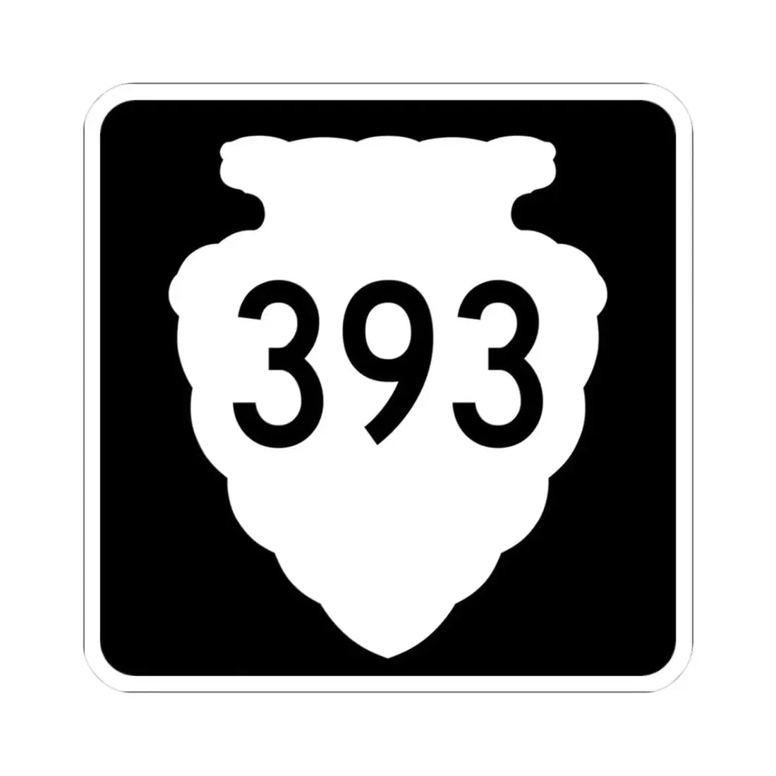 MT-sec-393 (Montana) (Road Sign) STICKER Vinyl Kiss-Cut Decal 3 Inch White - The Sticker Space