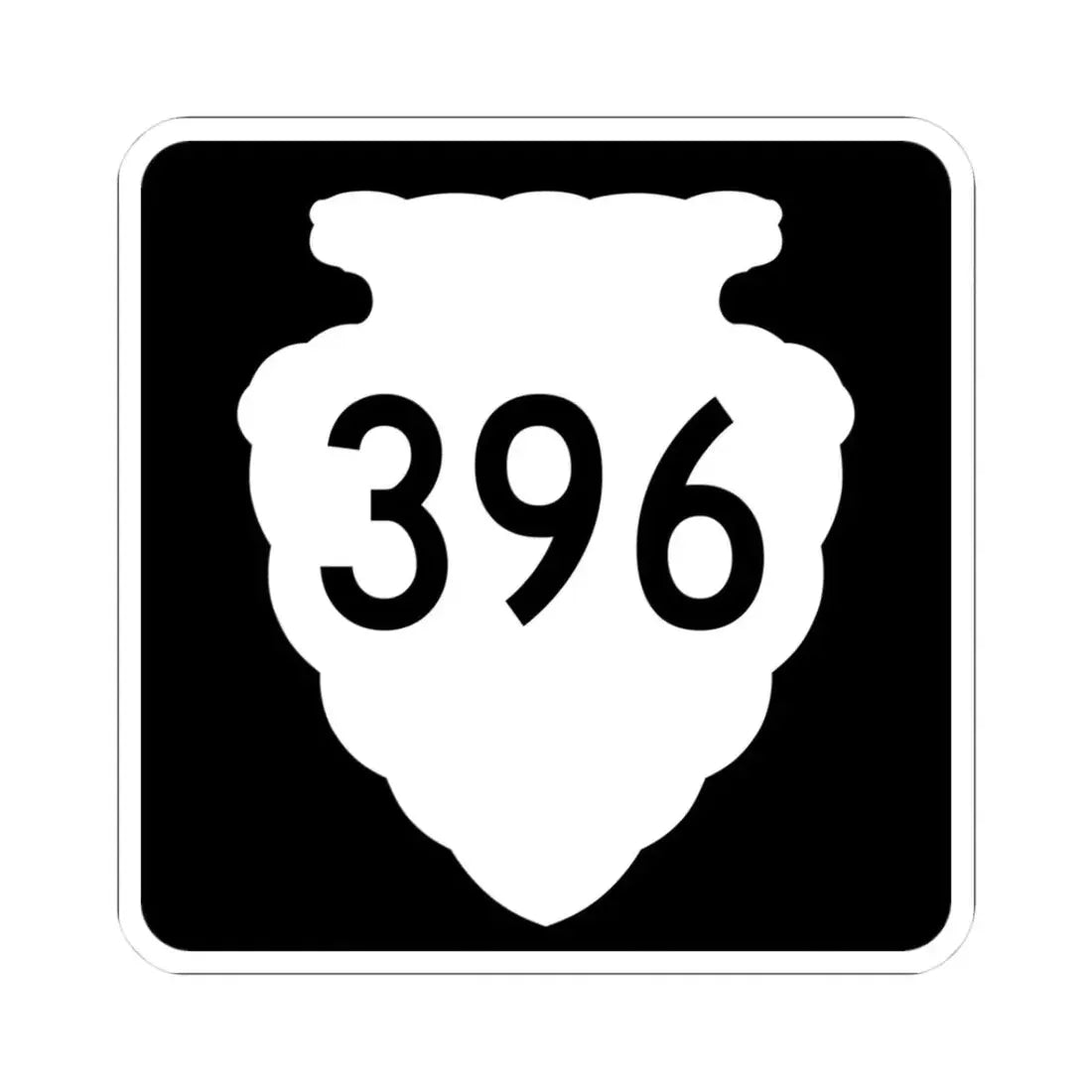 MT-sec-396 (Montana) (Road Sign) STICKER Vinyl Kiss-Cut Decal 3 Inch White - The Sticker Space