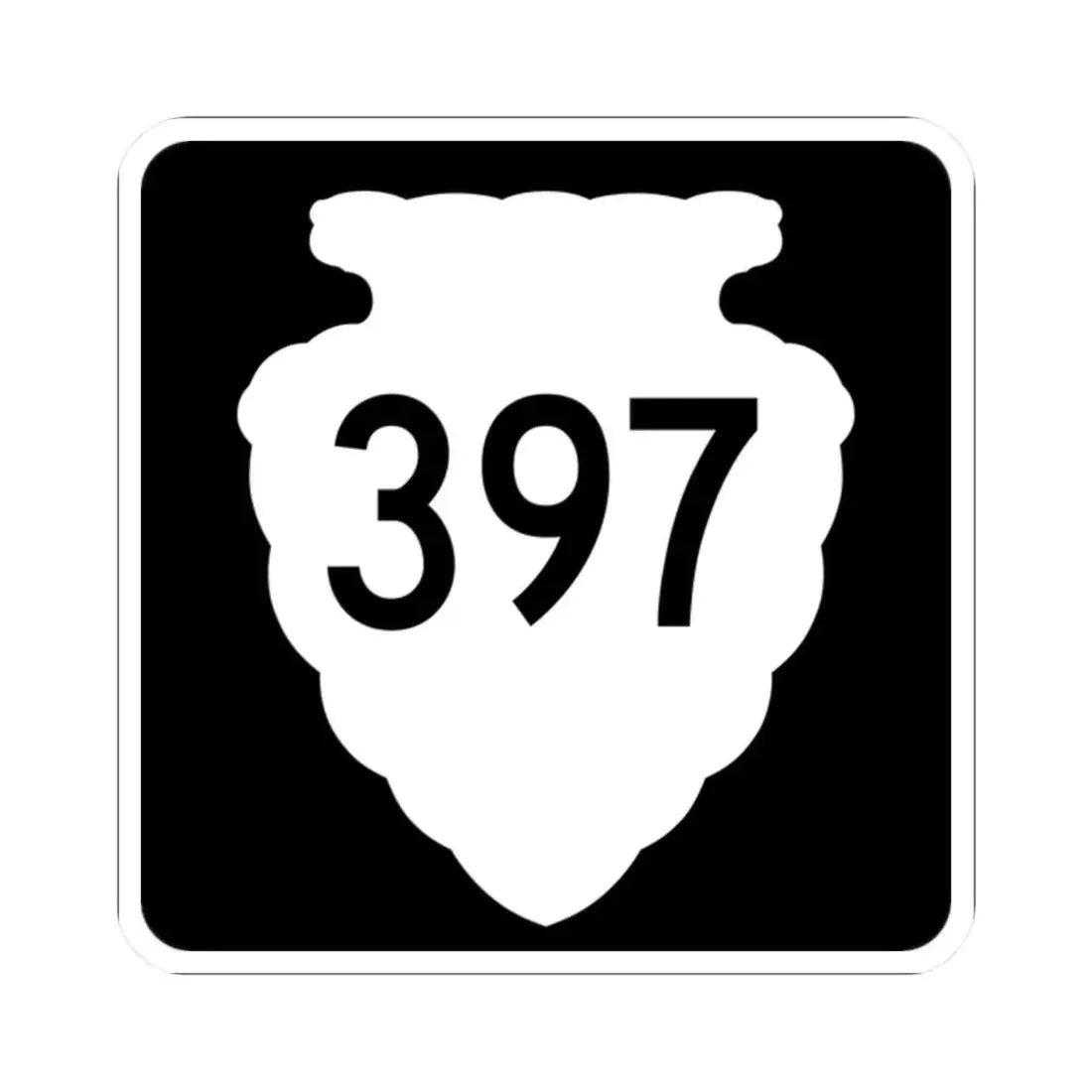 MT-sec-397 (Montana) (Road Sign) STICKER Vinyl Kiss-Cut Decal 2 Inch White - The Sticker Space