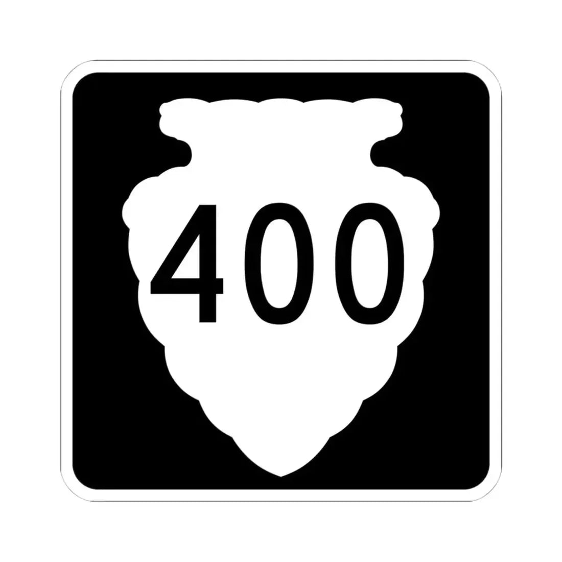 MT-sec-400 (Montana) (Road Sign) STICKER Vinyl Kiss-Cut Decal 4 Inch White - The Sticker Space