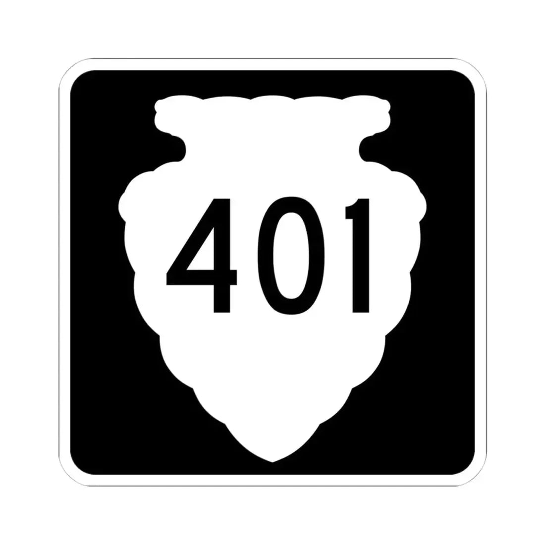 MT-sec-401 (Montana) (Road Sign) STICKER Vinyl Kiss-Cut Decal 4 Inch White - The Sticker Space