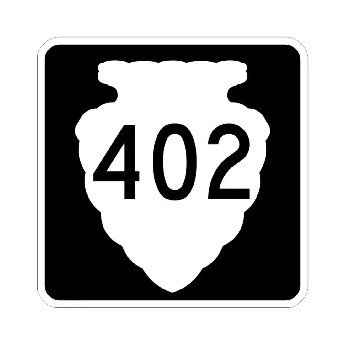 MT-sec-402 (Montana) (Road Sign) STICKER Vinyl Kiss-Cut Decal 6 Inch White - The Sticker Space