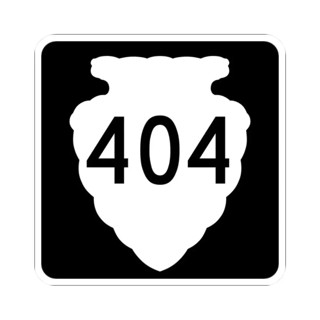 MT-sec-404 (Montana) (Road Sign) STICKER Vinyl Kiss-Cut Decal 2 Inch White - The Sticker Space