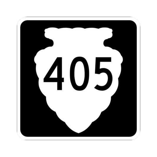 MT-sec-405 (Montana) (Road Sign) STICKER Vinyl Kiss-Cut Decal 2 Inch White - The Sticker Space
