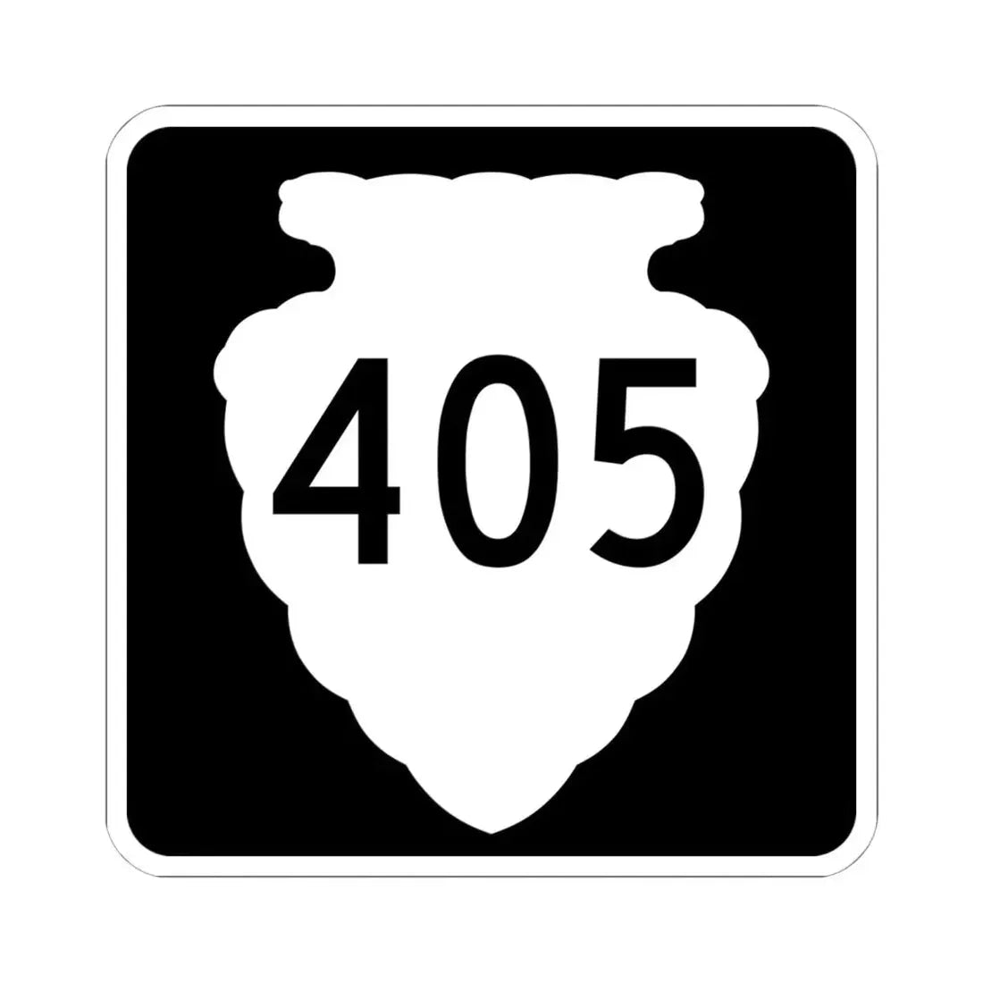 MT-sec-405 (Montana) (Road Sign) STICKER Vinyl Kiss-Cut Decal 6 Inch White - The Sticker Space