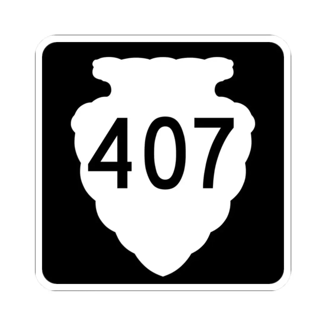 MT-sec-407 (Montana) (Road Sign) STICKER Vinyl Kiss-Cut Decal 2 Inch White - The Sticker Space