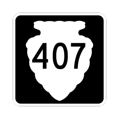 MT-sec-407 (Montana) (Road Sign) STICKER Vinyl Kiss-Cut Decal 4 Inch White - The Sticker Space