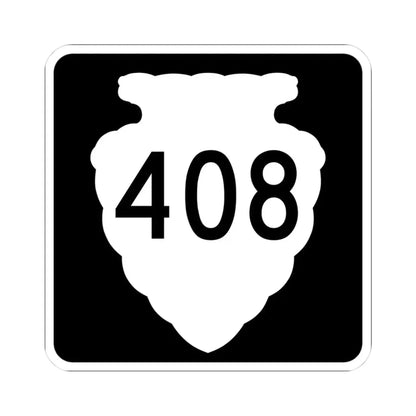 MT-sec-408 (Montana) (Road Sign) STICKER Vinyl Kiss-Cut Decal 3 Inch White - The Sticker Space