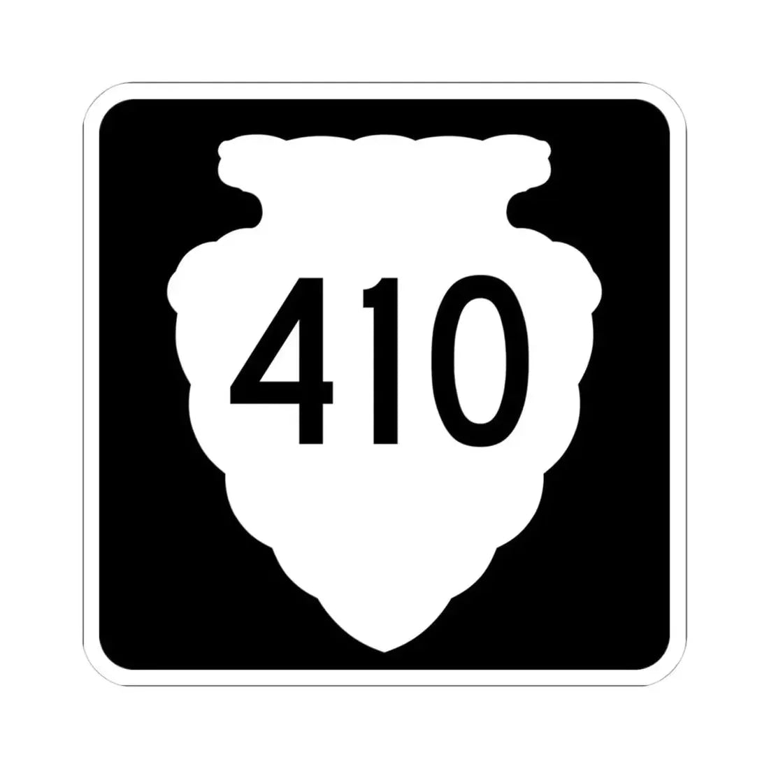 MT-sec-410 (Montana) (Road Sign) STICKER Vinyl Kiss-Cut Decal 4 Inch White - The Sticker Space