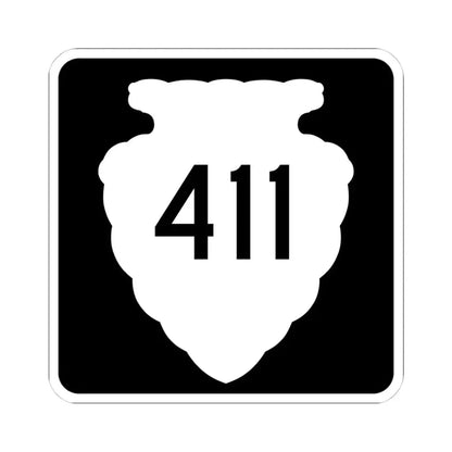MT-sec-411 (Montana) (Road Sign) STICKER Vinyl Kiss-Cut Decal 4 Inch White - The Sticker Space