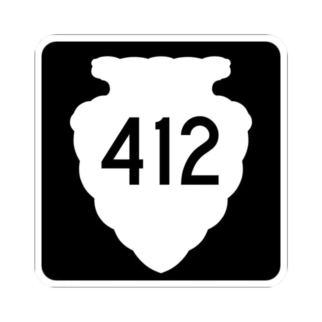 MT-sec-412 (Montana) (Road Sign) STICKER Vinyl Kiss-Cut Decal 2 Inch White - The Sticker Space
