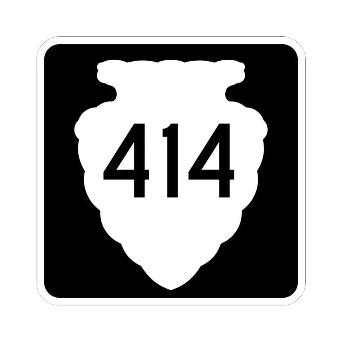 MT-sec-414 (Montana) (Road Sign) STICKER Vinyl Kiss-Cut Decal 4 Inch White - The Sticker Space