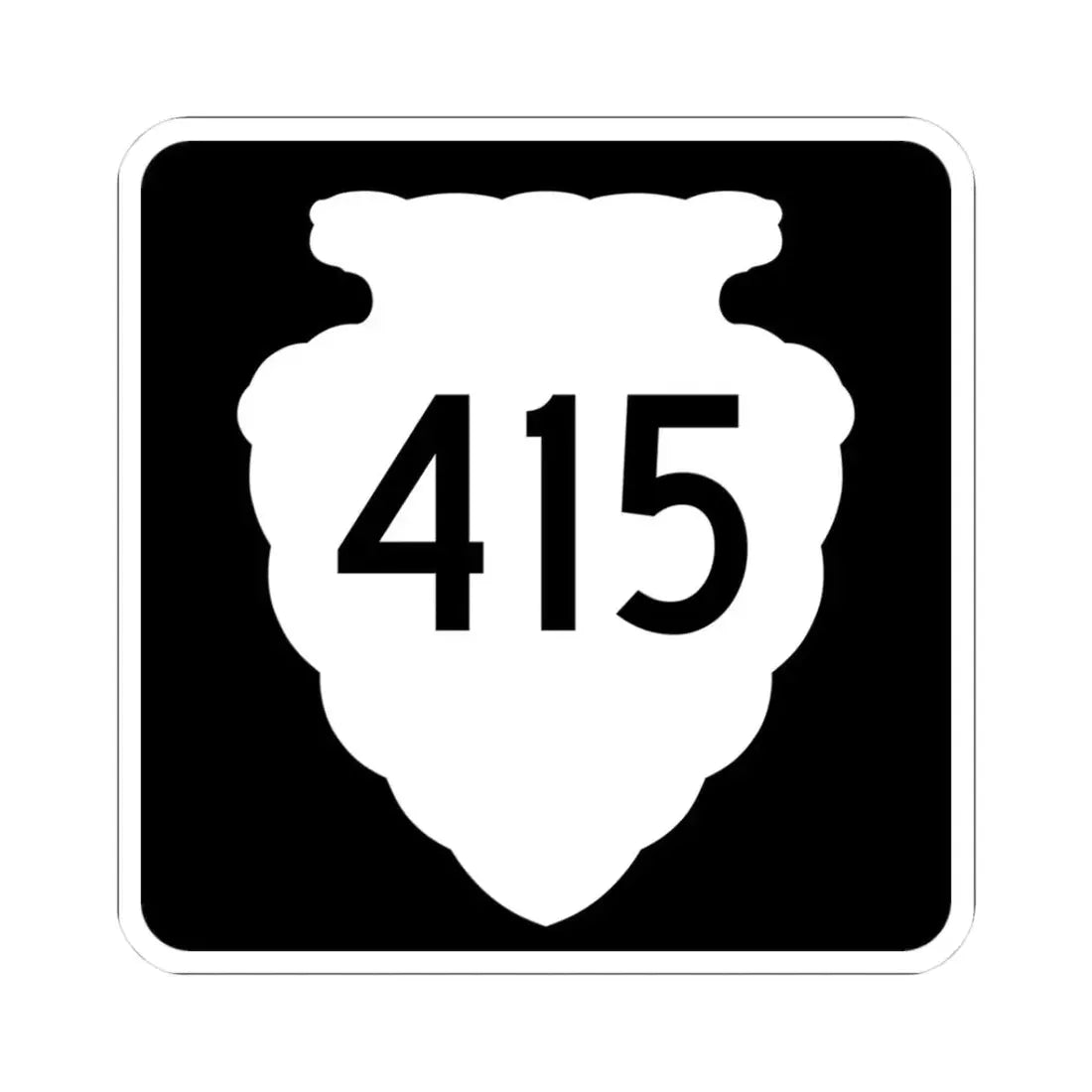 MT-sec-415 (Montana) (Road Sign) STICKER Vinyl Kiss-Cut Decal 3 Inch White - The Sticker Space