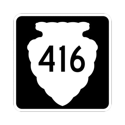 MT-sec-416 (Montana) (Road Sign) STICKER Vinyl Kiss-Cut Decal 3 Inch White - The Sticker Space