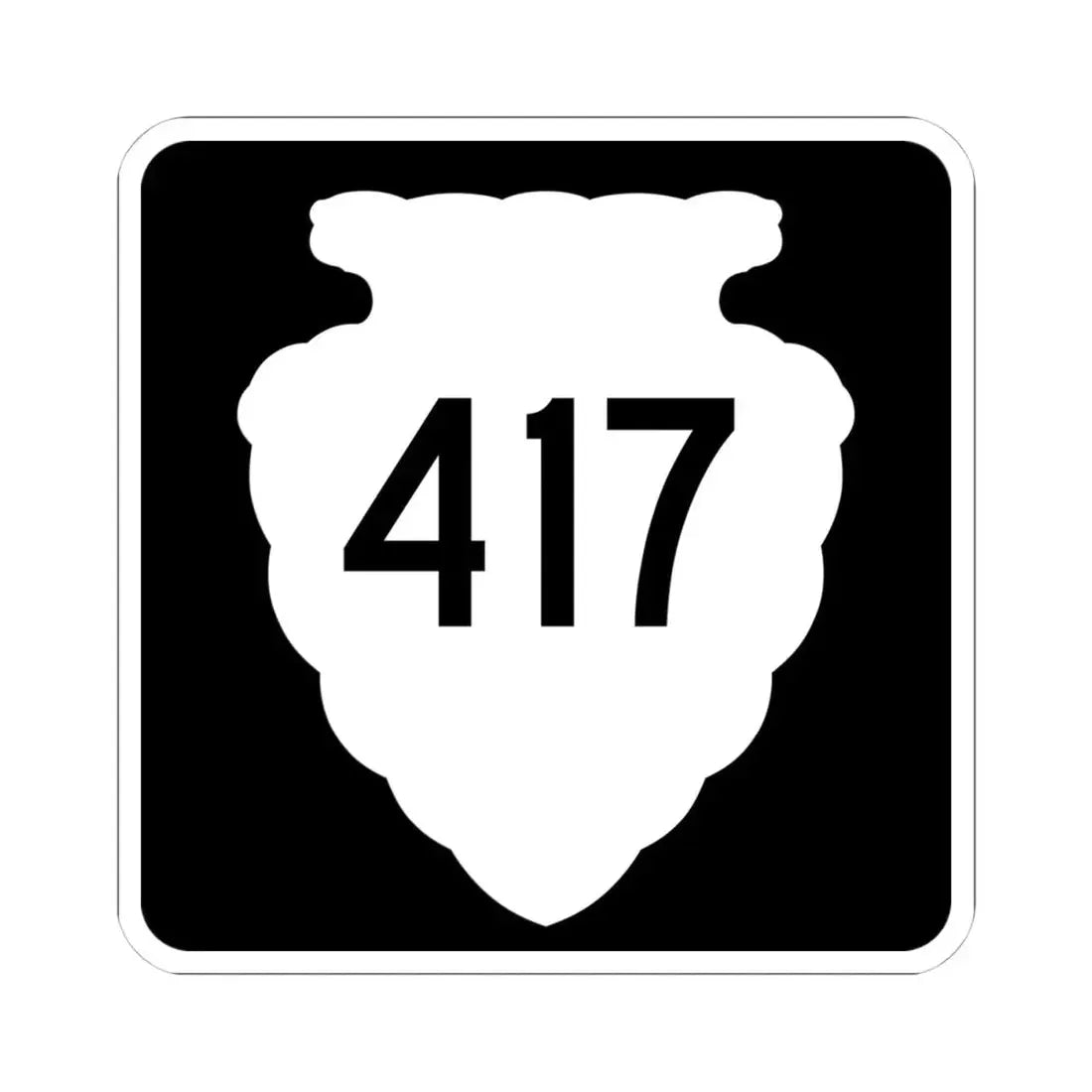 MT-sec-417 (Montana) (Road Sign) STICKER Vinyl Kiss-Cut Decal 4 Inch White - The Sticker Space