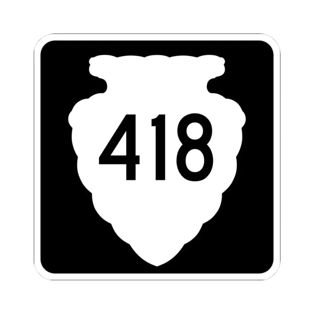 MT-sec-418 (Montana) (Road Sign) STICKER Vinyl Kiss-Cut Decal 3 Inch White - The Sticker Space