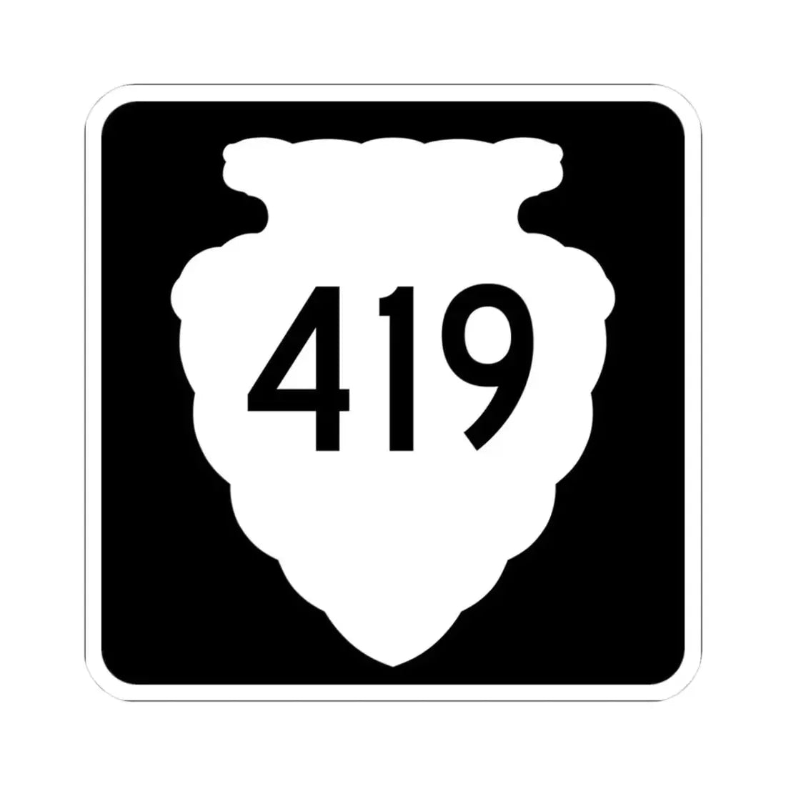 MT-sec-419 (Montana) (Road Sign) STICKER Vinyl Kiss-Cut Decal 3 Inch White - The Sticker Space