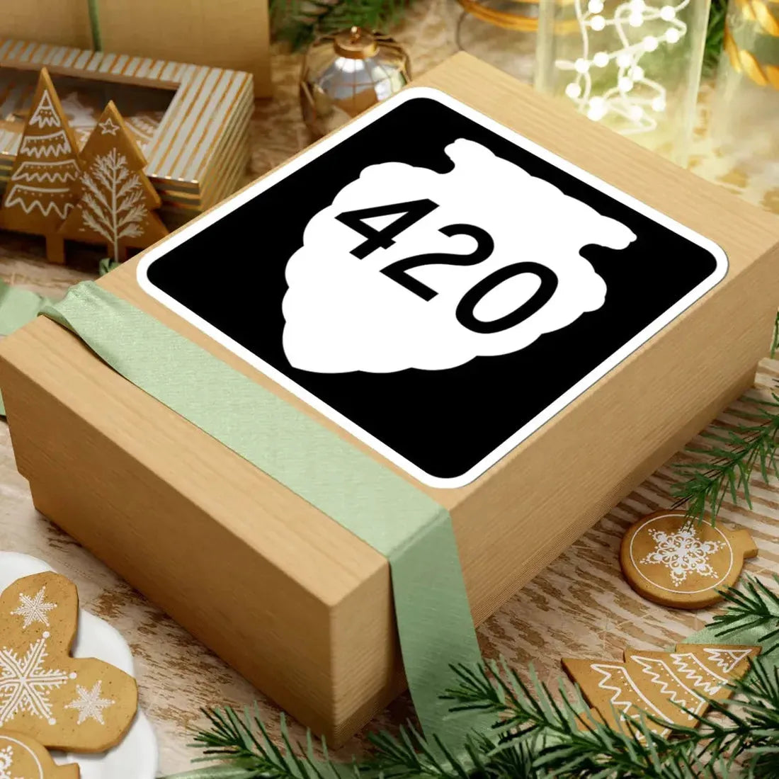 MT-sec-420 (Montana) (Road Sign) STICKER Vinyl Kiss-Cut Decal - The Sticker Space