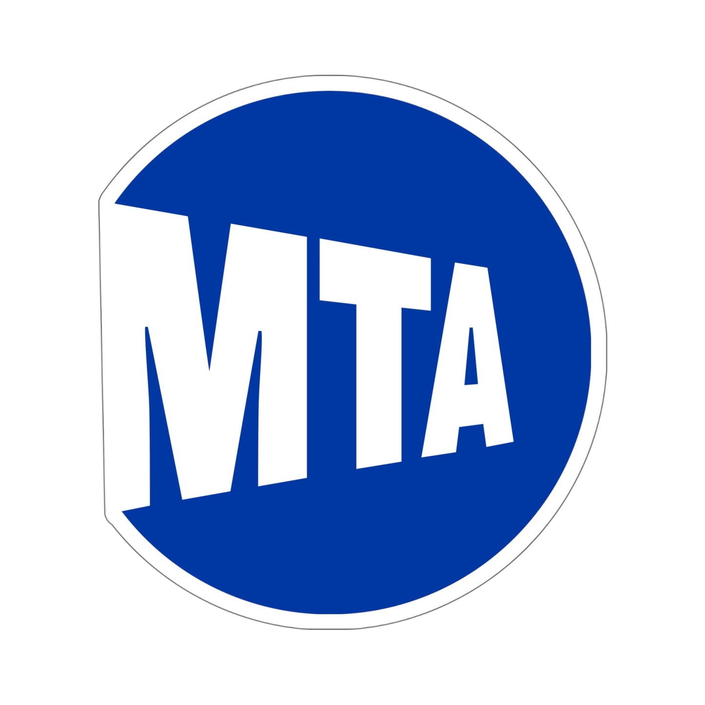 MTA NYC STICKER Vinyl Die-Cut Decal-6 Inch-The Sticker Space