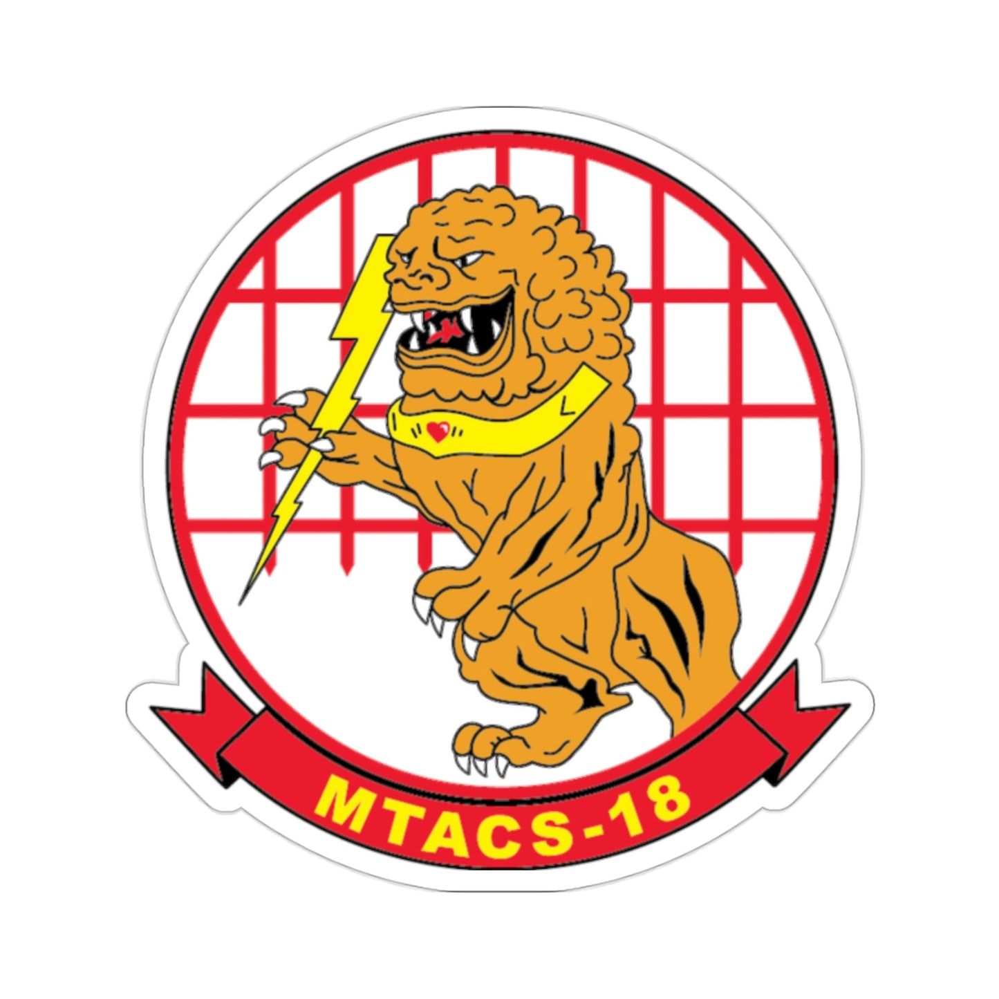 MTACS 18 (USMC) STICKER Vinyl Die-Cut Decal-2 Inch-The Sticker Space