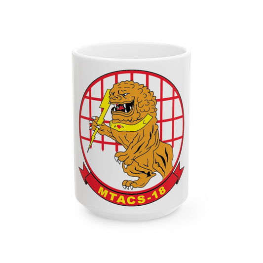 MTACS 18 (USMC) White Coffee Mug-15oz-The Sticker Space