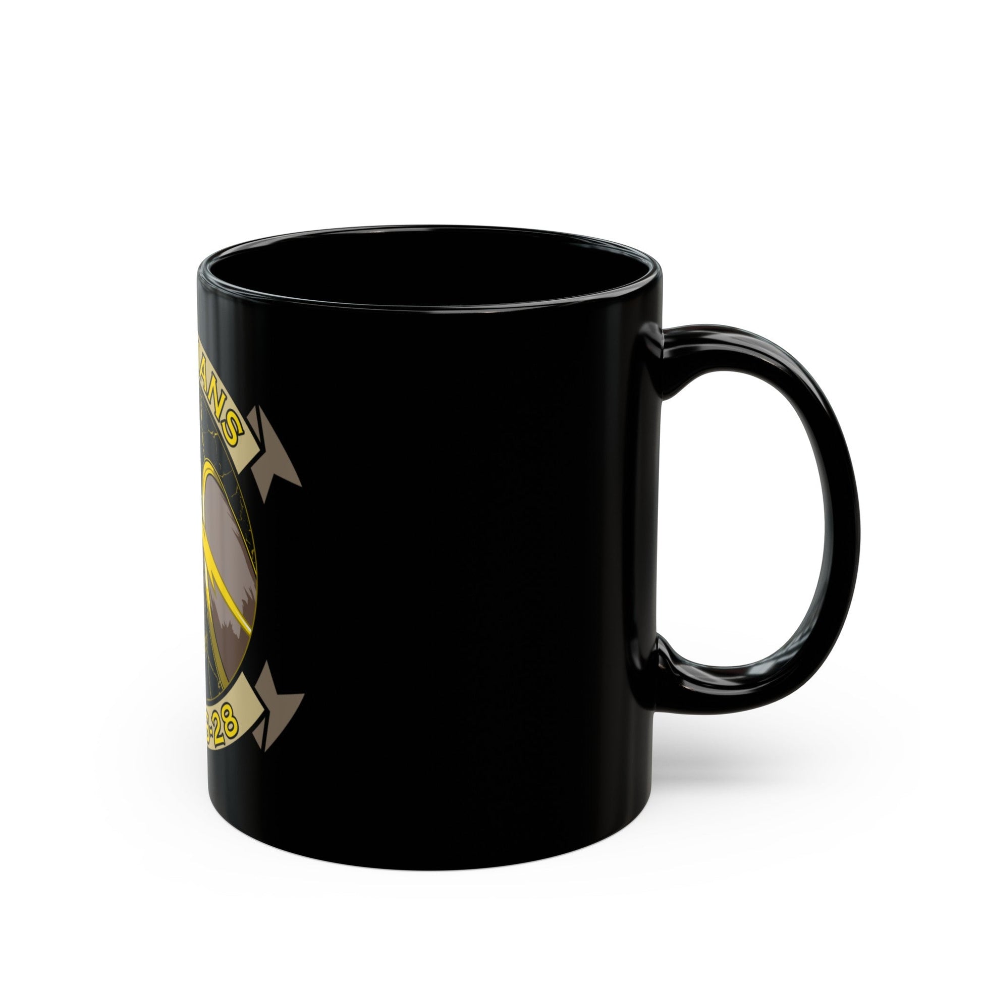 MTACS 28 Olympians (USMC) Black Coffee Mug-The Sticker Space