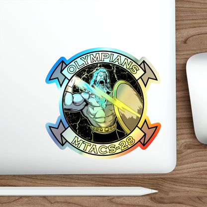 MTACS 28 Olympians (USMC) Holographic STICKER Die-Cut Vinyl Decal-The Sticker Space