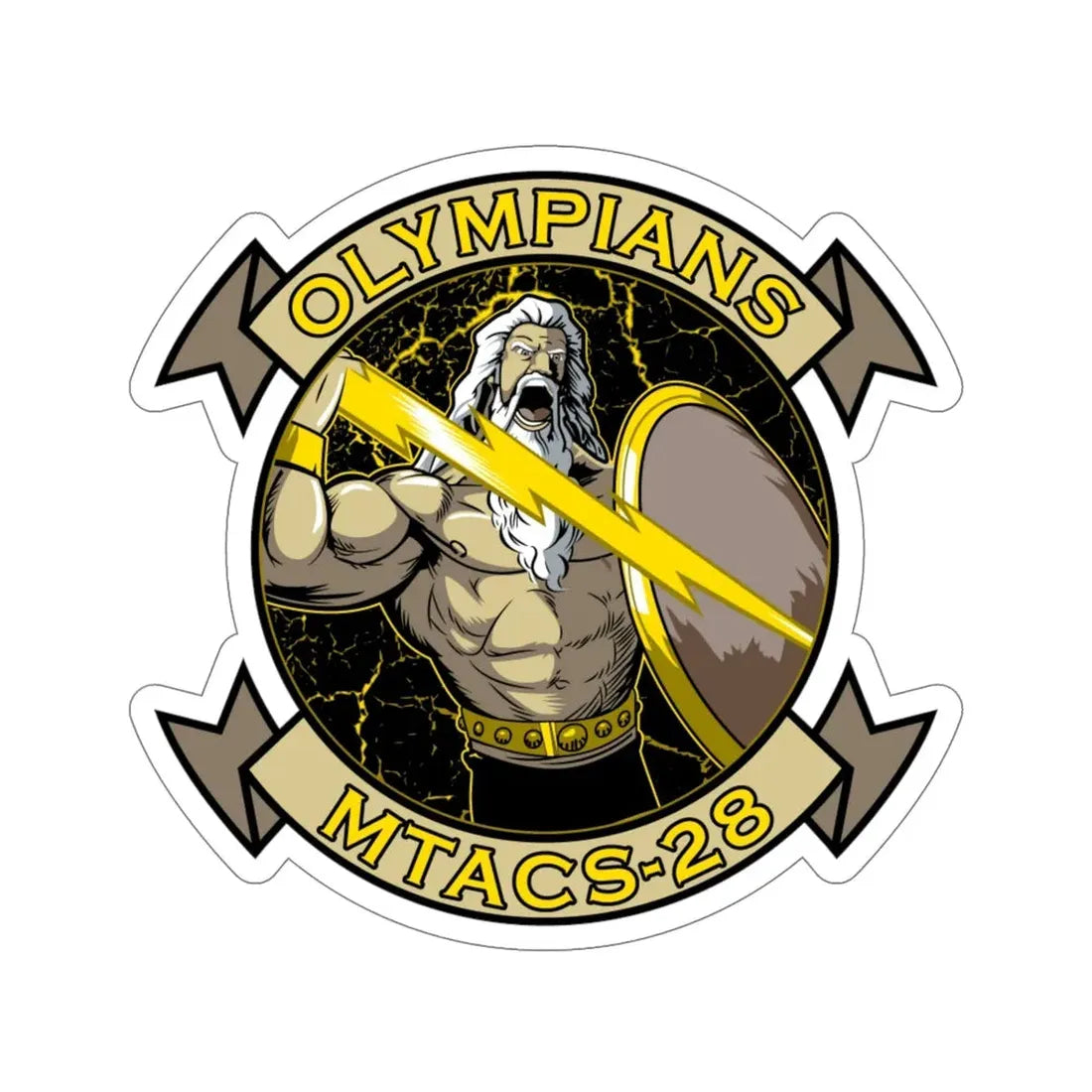 MTACS 28 Olympians (USMC) STICKER Vinyl Die-Cut Decal - The Sticker Space