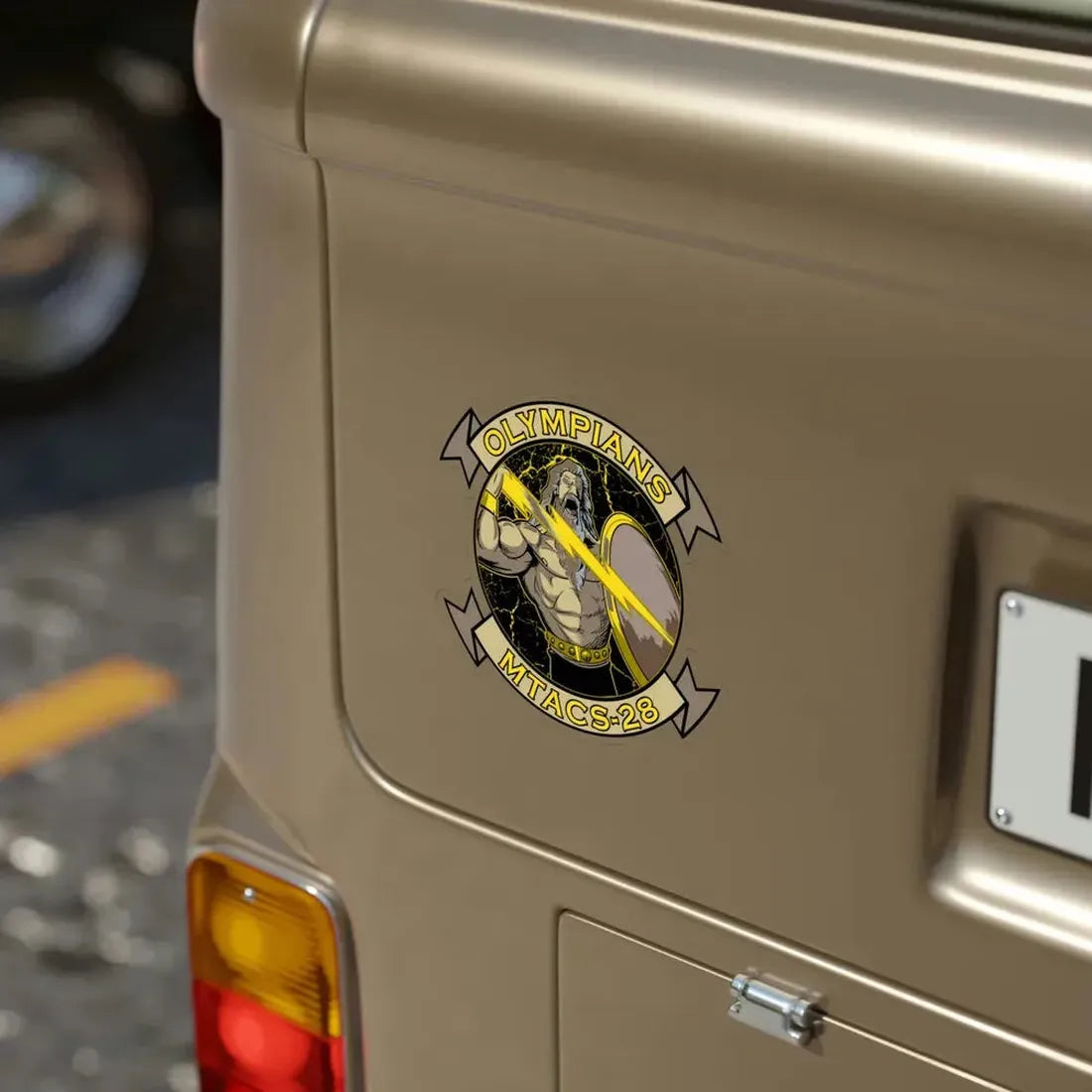 MTACS 28 Olympians (USMC) Transparent STICKER Die-Cut Vinyl Decal - The Sticker Space