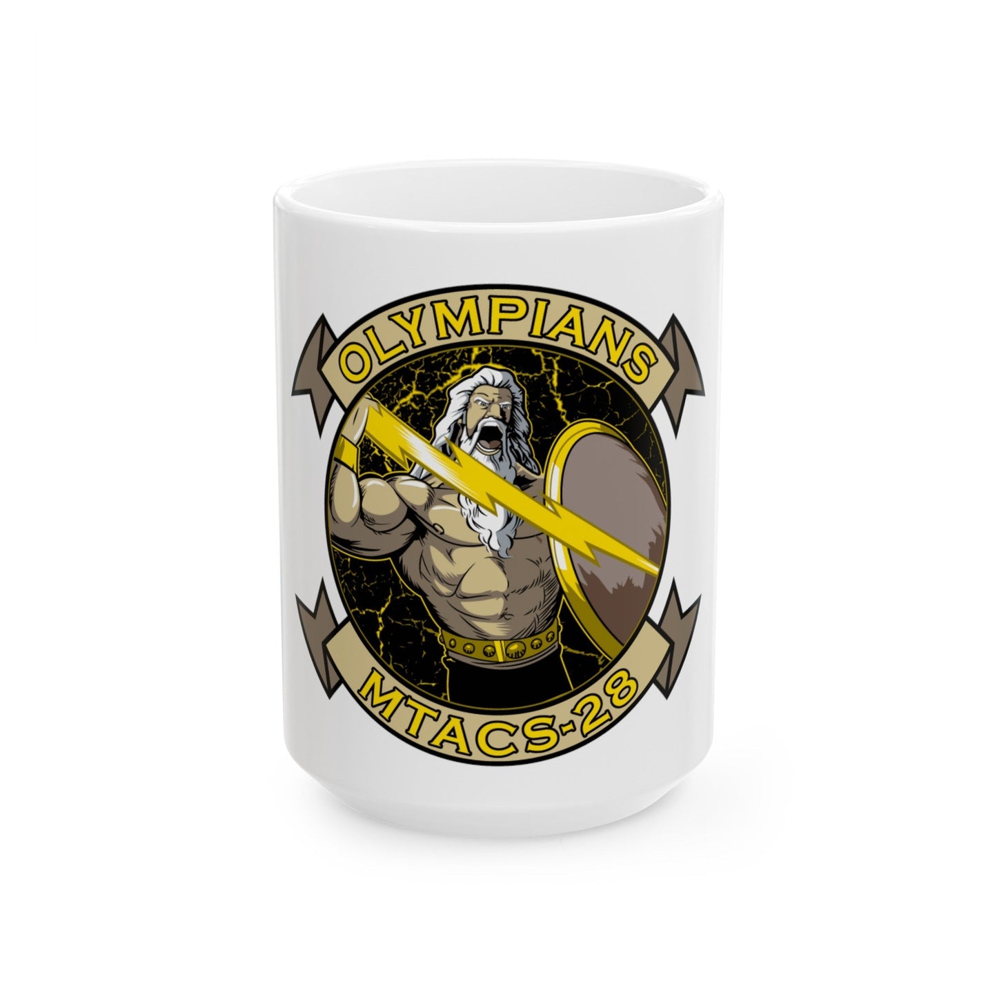 MTACS 28 Olympians (USMC) White Coffee Mug-15oz-The Sticker Space