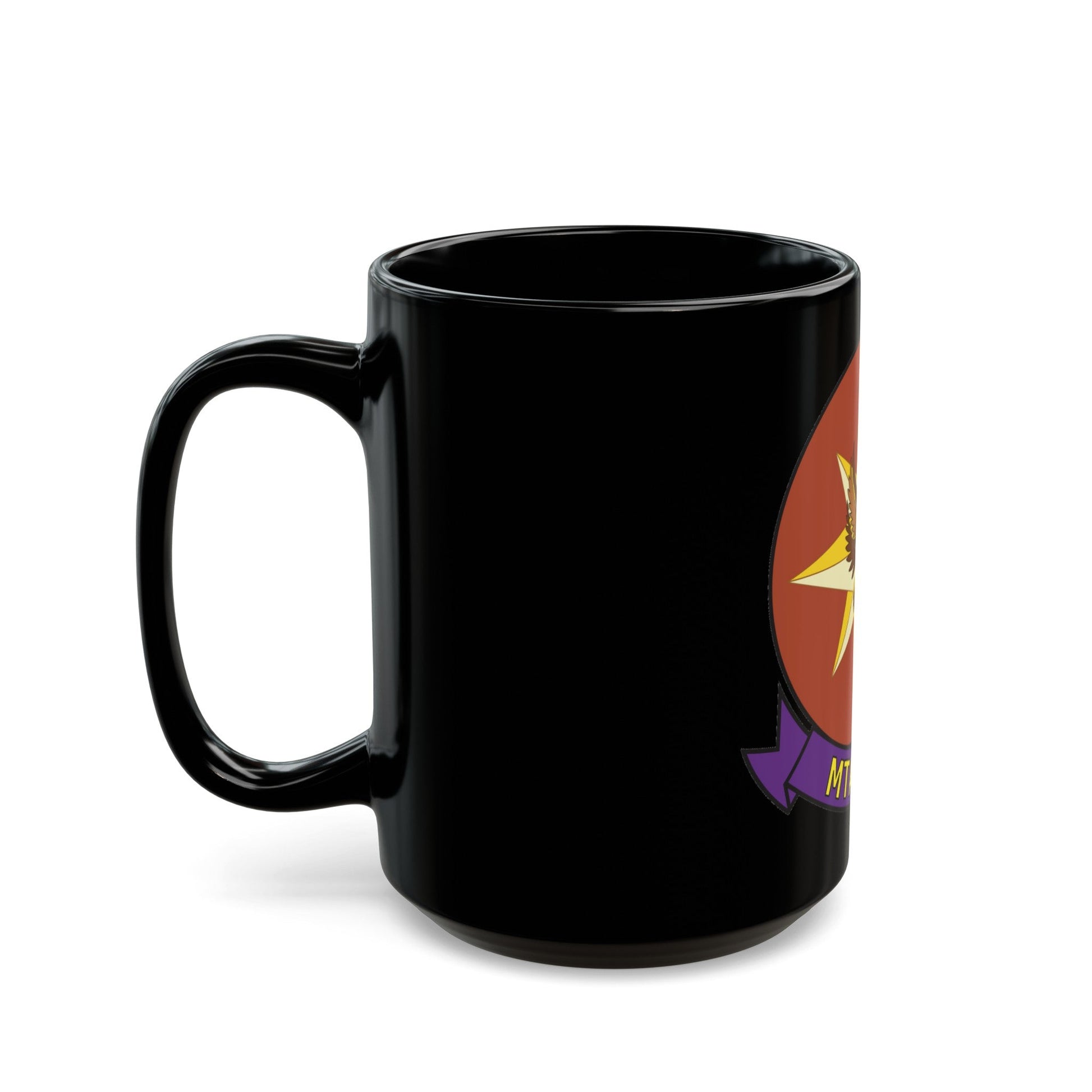 MTACS 38 Fire Chickens (USMC) Black Coffee Mug-The Sticker Space