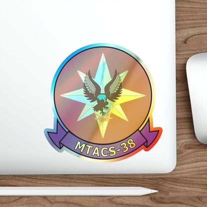 MTACS 38 Fire Chickens (USMC) Holographic STICKER Die-Cut Vinyl Decal-The Sticker Space