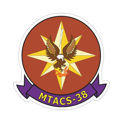 MTACS 38 Fire Chickens (USMC) STICKER Vinyl Die-Cut Decal 3 Inch - The Sticker Space