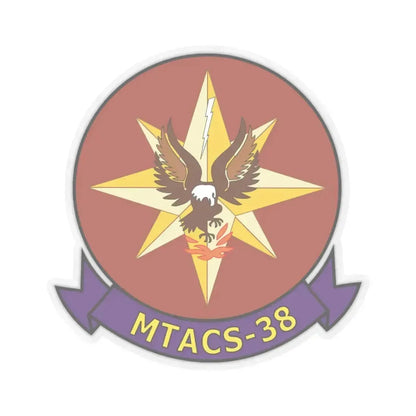 MTACS 38 Fire Chickens (USMC) STICKER Vinyl Kiss-Cut Decal 6 Inch Transparent - The Sticker Space