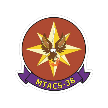 MTACS 38 Fire Chickens (USMC) Transparent STICKER Die-Cut Vinyl Decal - The Sticker Space