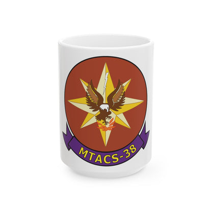 MTACS 38 Fire Chickens (USMC) White Coffee Mug-15oz-The Sticker Space