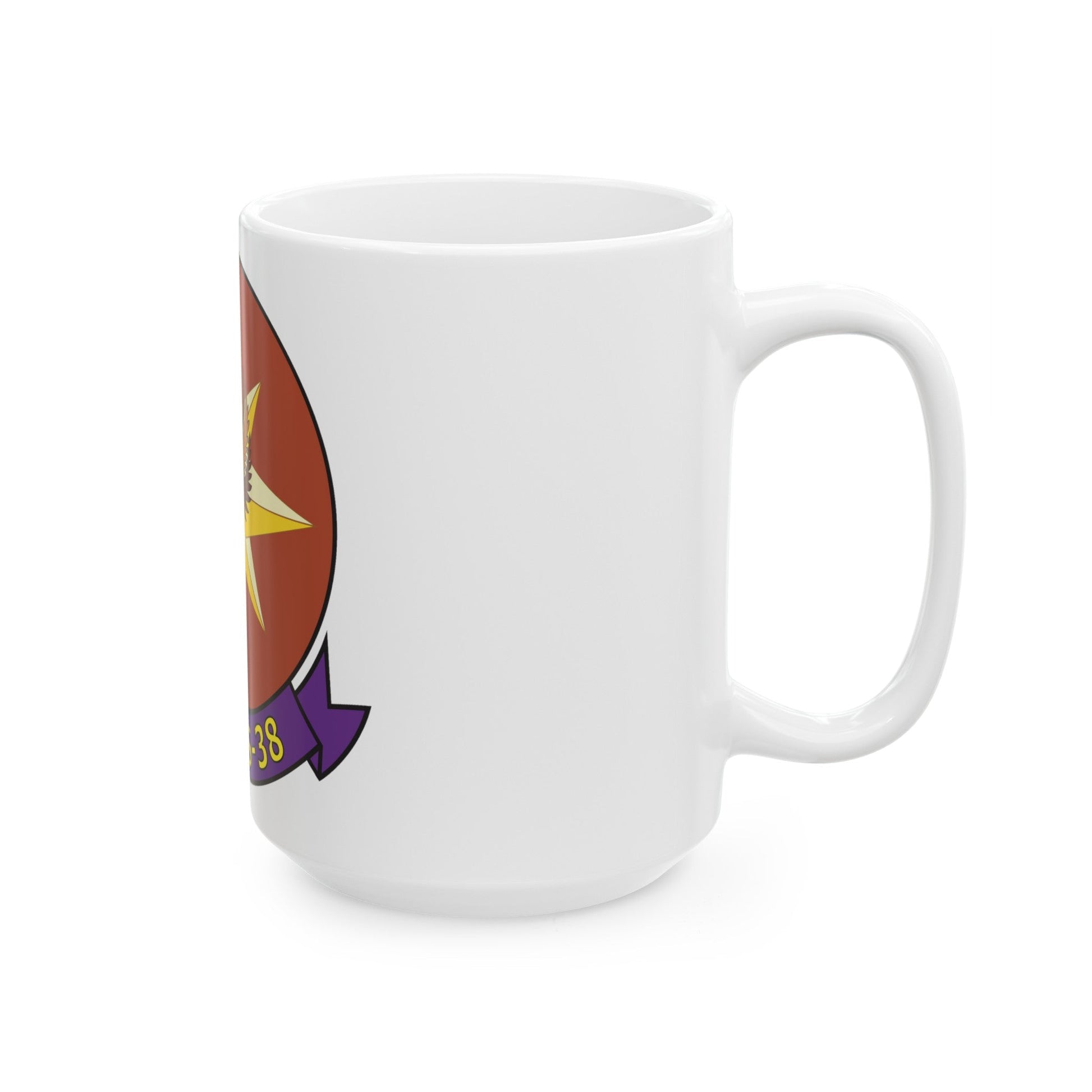 MTACS 38 Fire Chickens (USMC) White Coffee Mug-The Sticker Space