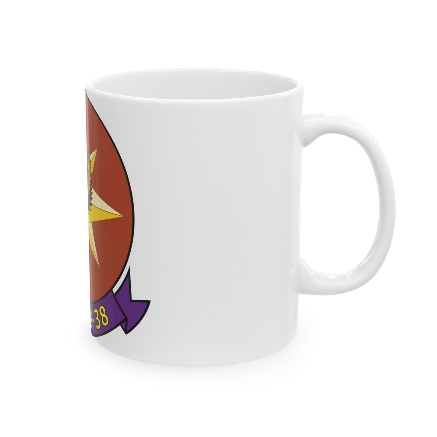 MTACS 38 Fire Chickens (USMC) White Coffee Mug-The Sticker Space