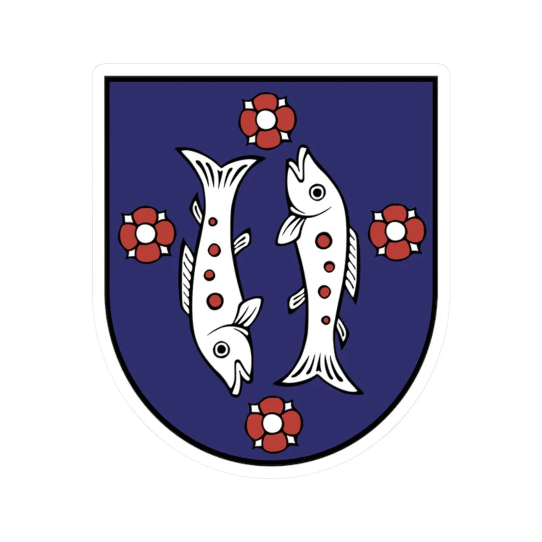 Mútne Erb (Slovakia) (Coat of Arms) STICKER Vinyl Kiss-Cut Decal 2 Inch White - The Sticker Space