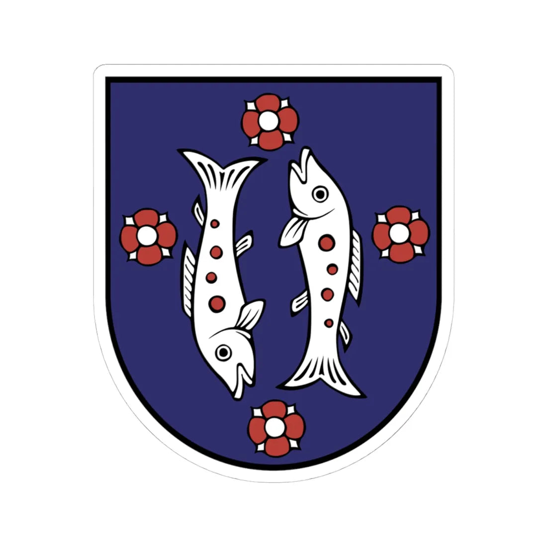 Mútne Erb (Slovakia) (Coat of Arms) STICKER Vinyl Kiss-Cut Decal 4 Inch White - The Sticker Space