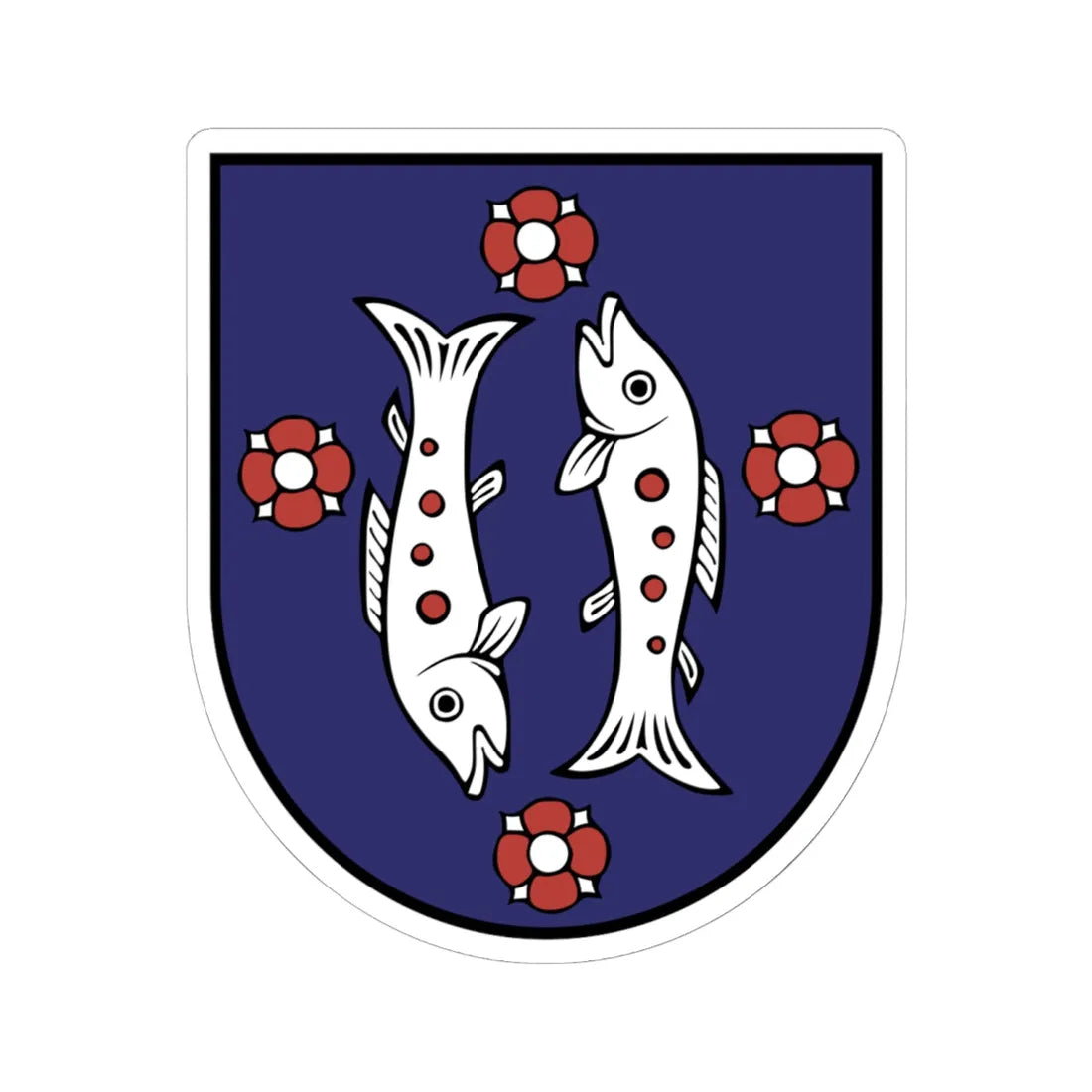 Mútne Erb (Slovakia) (Coat of Arms) STICKER Vinyl Kiss-Cut Decal 6 Inch White - The Sticker Space