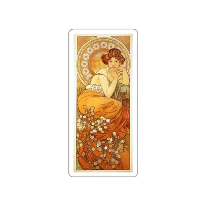 MUCHA, Alphonse Maria - 126 (Artwork) STICKER Vinyl Die-Cut Decal White Die-Cut 2 Inch - The Sticker Space