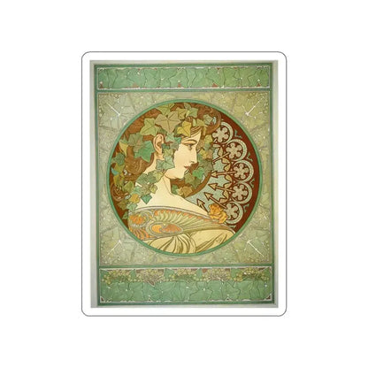 MUCHA, Alphonse Maria - 131 (Artwork) STICKER Vinyl Die-Cut Decal White Die-Cut 2 Inch - The Sticker Space