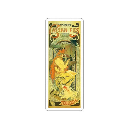 MUCHA, Alphonse Maria - 146 (Artwork) STICKER Vinyl Die-Cut Decal White Die-Cut 2 Inch - The Sticker Space